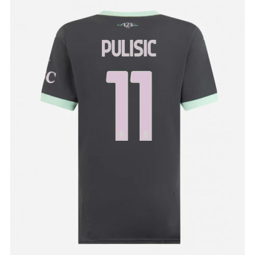 Dres AC Milan Christian Pulisic #11 Rezervni za Žensko 2024-25 Kratak Rukav